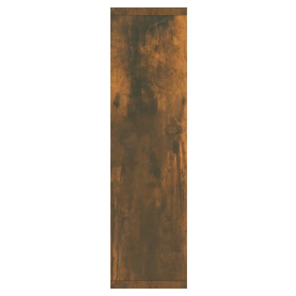 Ormarić s ogledalom LED boja dimljenog hrasta 76 x 15 x 55 cm