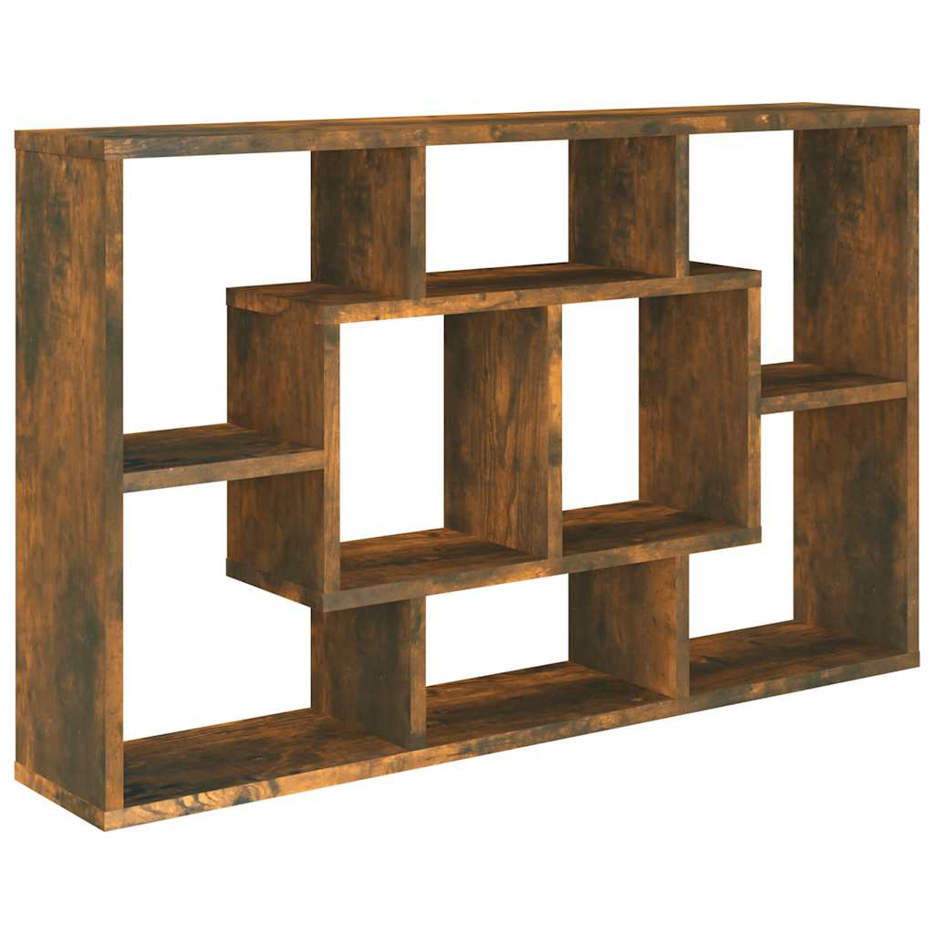Zidna polica dimljeni hrast 85x16x52,5 cm od konstruiranog drva