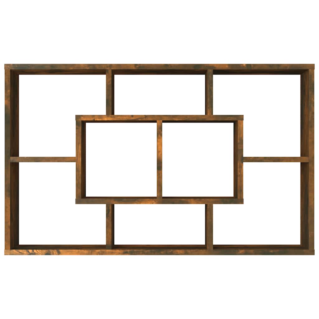 Zidna polica dimljeni hrast 85x16x52,5 cm od konstruiranog drva