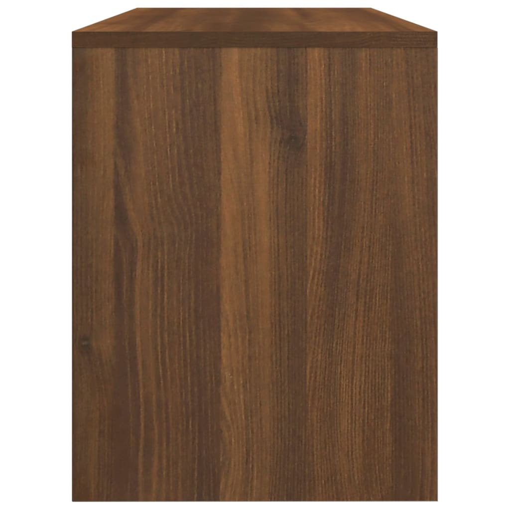 Toaletni stolac smeđa boja hrasta 70x35x45 cm konstruirano drvo