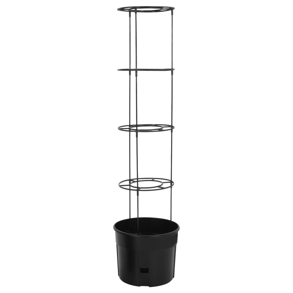 Sadilica za rajčice antracit Ø 39 x 150 cm od polipropilena