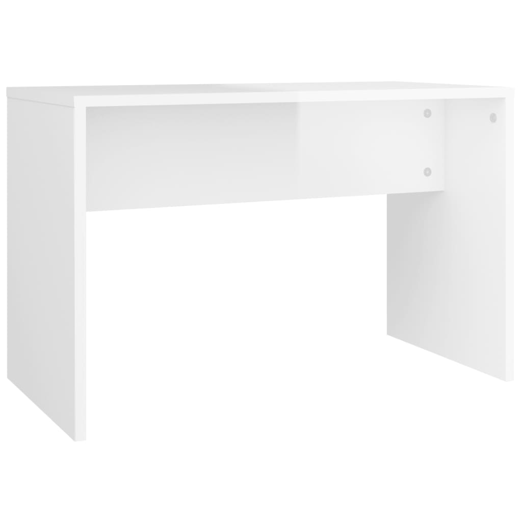 Set toaletni stolić svjetlima sjajni bijeli 74,5x40x141 cm