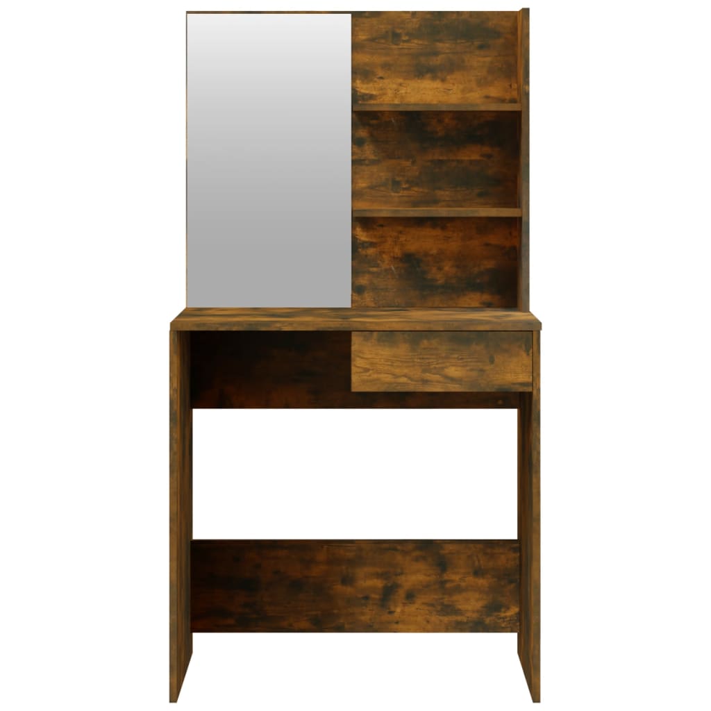 Set toaletni stolić boja dimljenog hrasta 74,5x40x141 cm