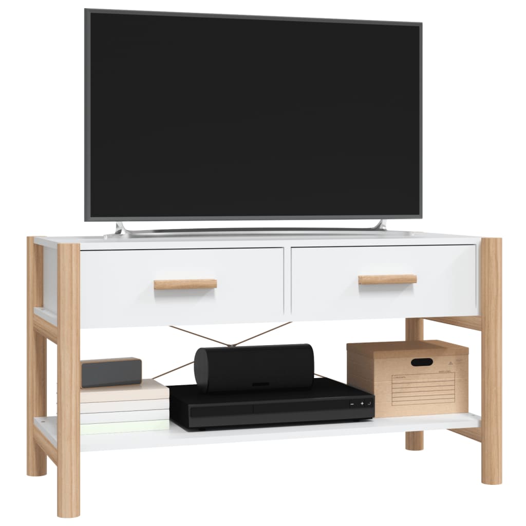 TV ormarić bijeli 82 x 38 x 45 cm od konstruiranog drva