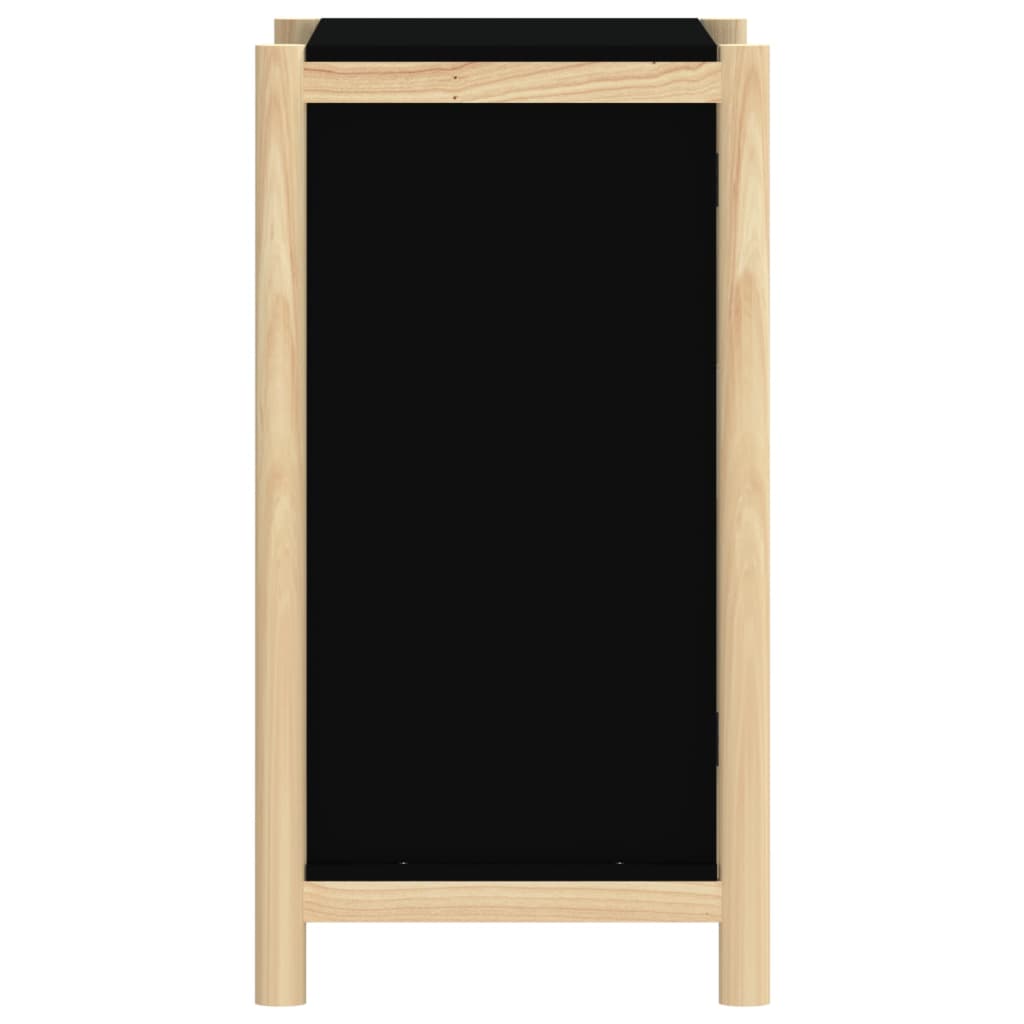 Komoda crna 62 x 38 x 70 cm od konstruiranog drva