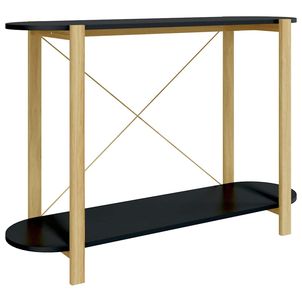 Konzolni stol crni 110 x 38 x 75 cm od konstruiranog drva