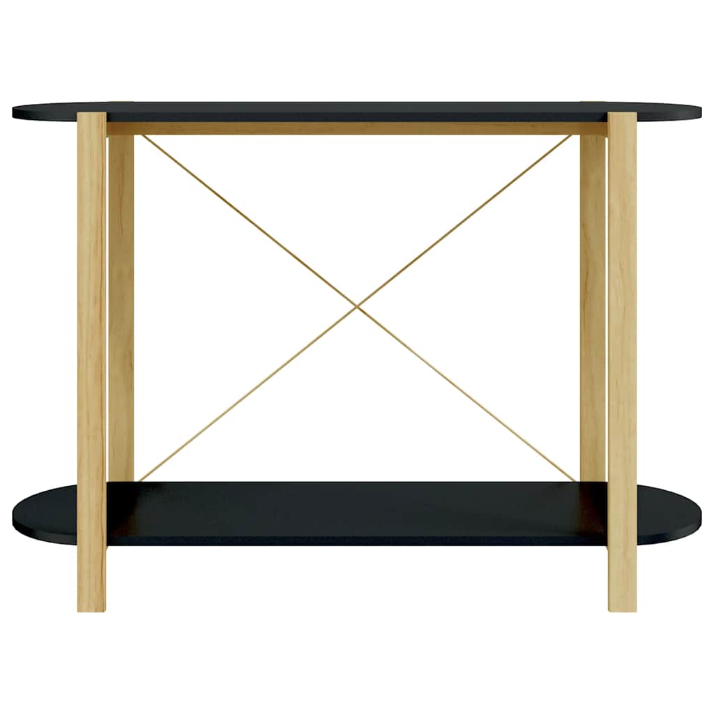 Konzolni stol crni 110 x 38 x 75 cm od konstruiranog drva