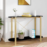 Konzolni stol crni 110 x 38 x 75 cm od konstruiranog drva