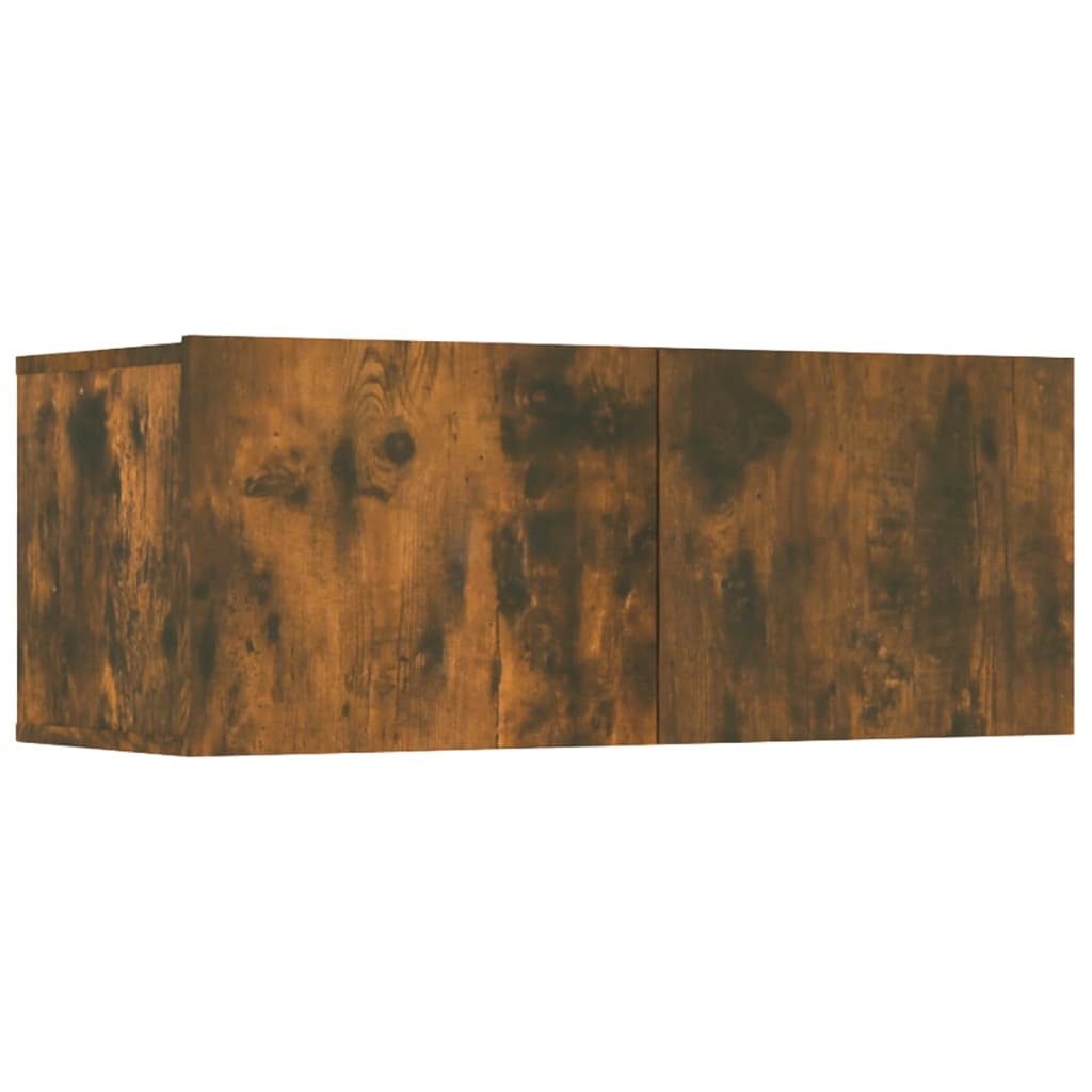 TV ormarići 4 kom boja dimljenog hrasta 80 x 30 x 30 cm drveni