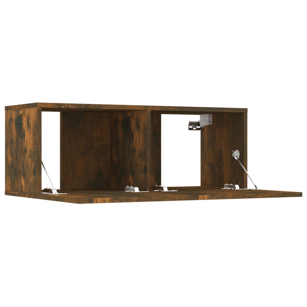 TV ormarići 4 kom boja dimljenog hrasta 80 x 30 x 30 cm drveni