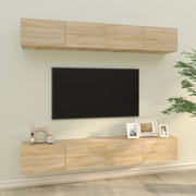 Zidni TV ormarići 4 kom hrasta sonome 100 x 30 x 30 cm drveni