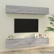 Zidni TV ormarići 4 kom boja sivog hrasta sonome 100x30x30 cm