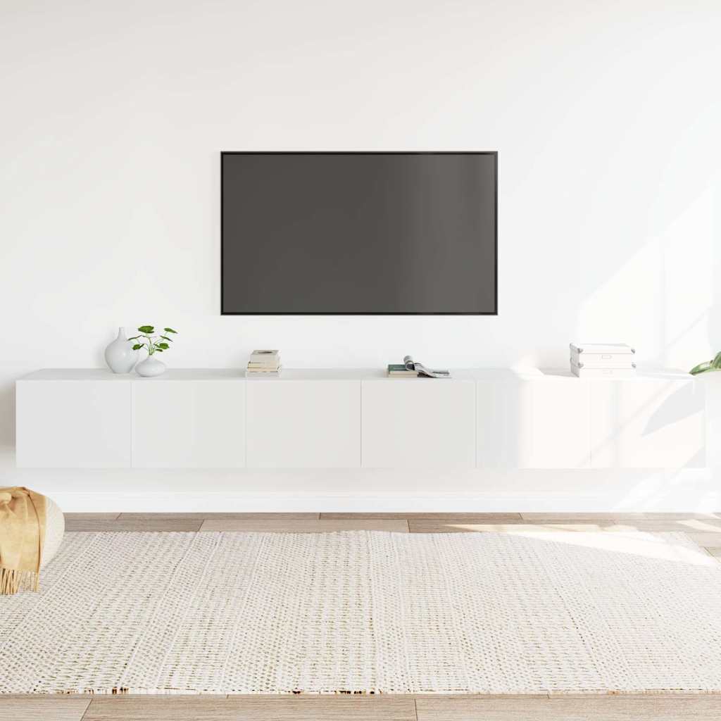 3-dijelni set TV ormarića bijeli od konstruiranog drva