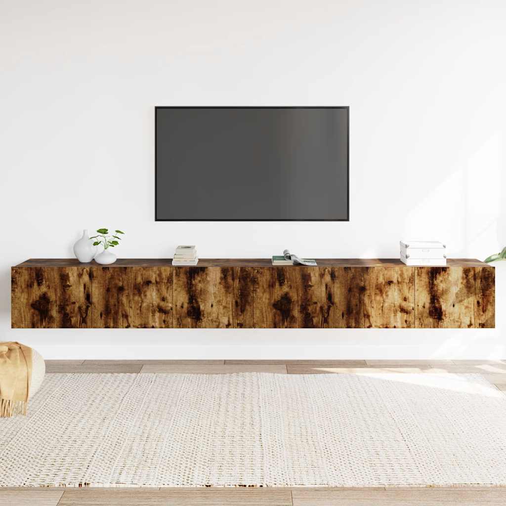 3-dijelni set TV ormarića boja dimljenog hrasta drveni