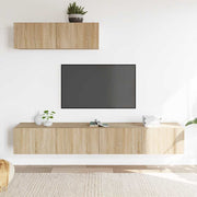 3-dijelni set TV ormarića boja hrasta sonome konstruirano drvo