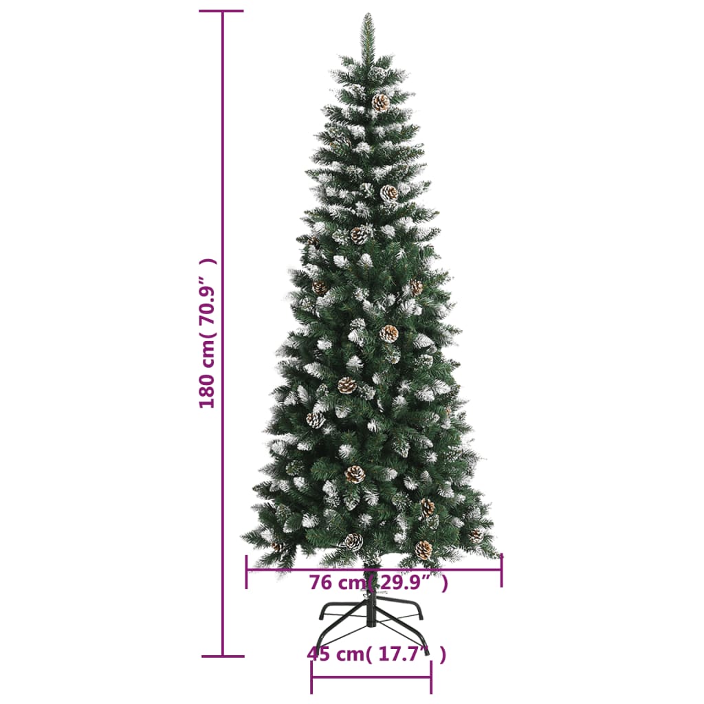 Umjetno božićno drvce sa stalkom zeleno 180 cm PVC