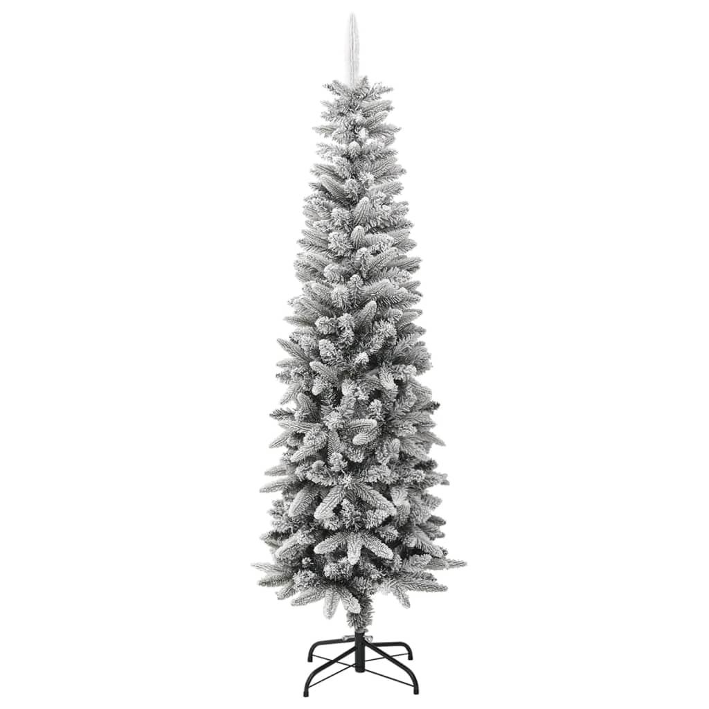 Umjetno usko božićno drvce sa snijegom 180 cm PVC i PE