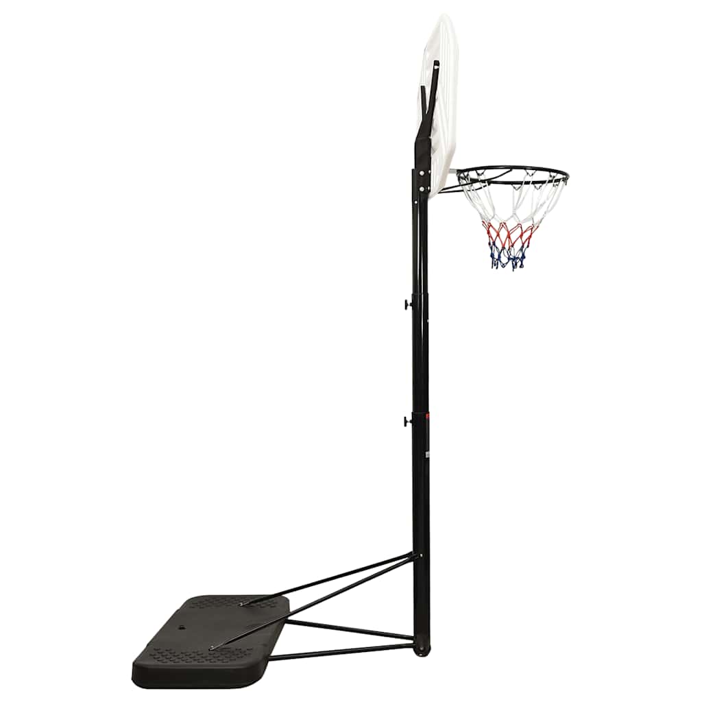 Košarkaški stalak bijeli 258 - 363 cm od polietilena