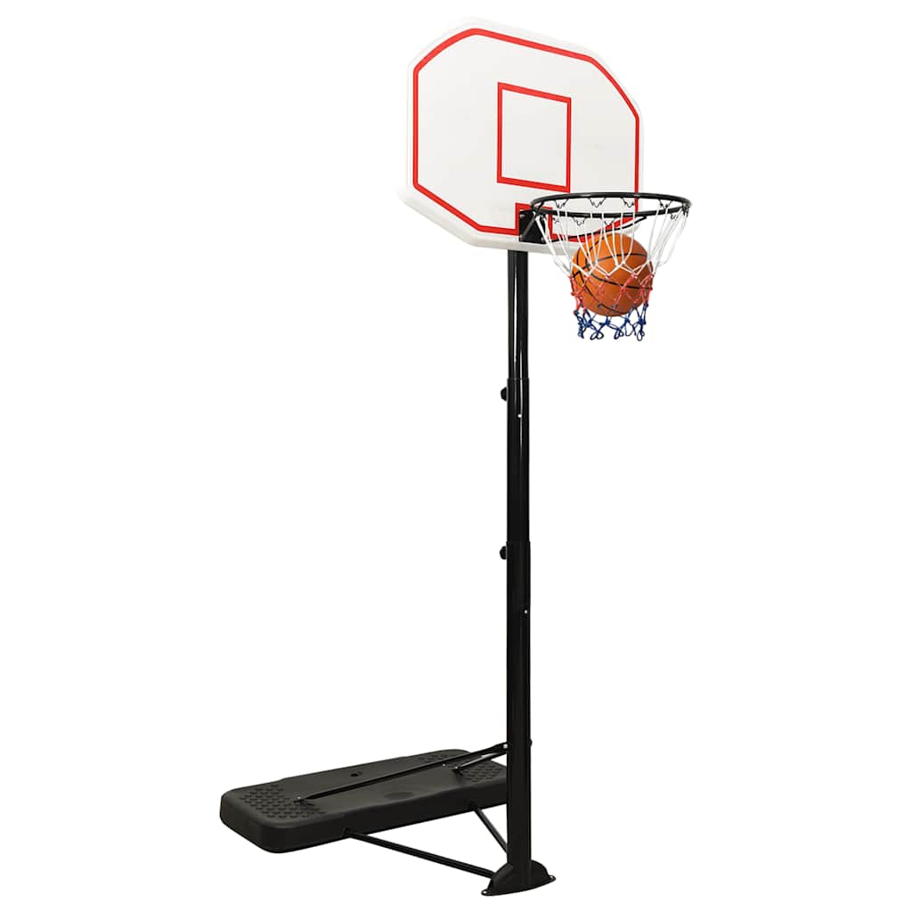 Košarkaški stalak bijeli 258 - 363 cm od polietilena