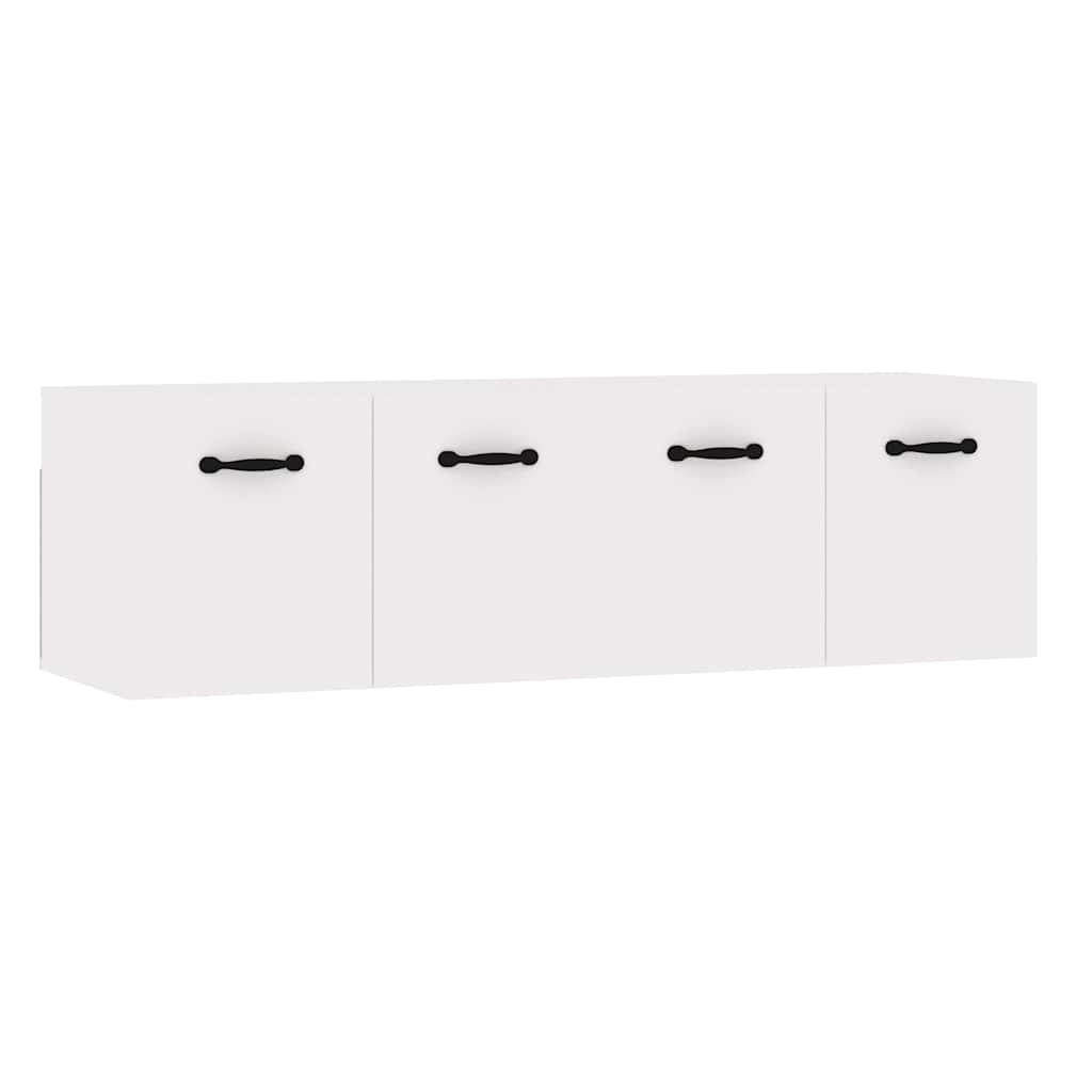 Zidni ormarići 2 kom visoki sjaj bijeli 80x36,5x35 cm drveni