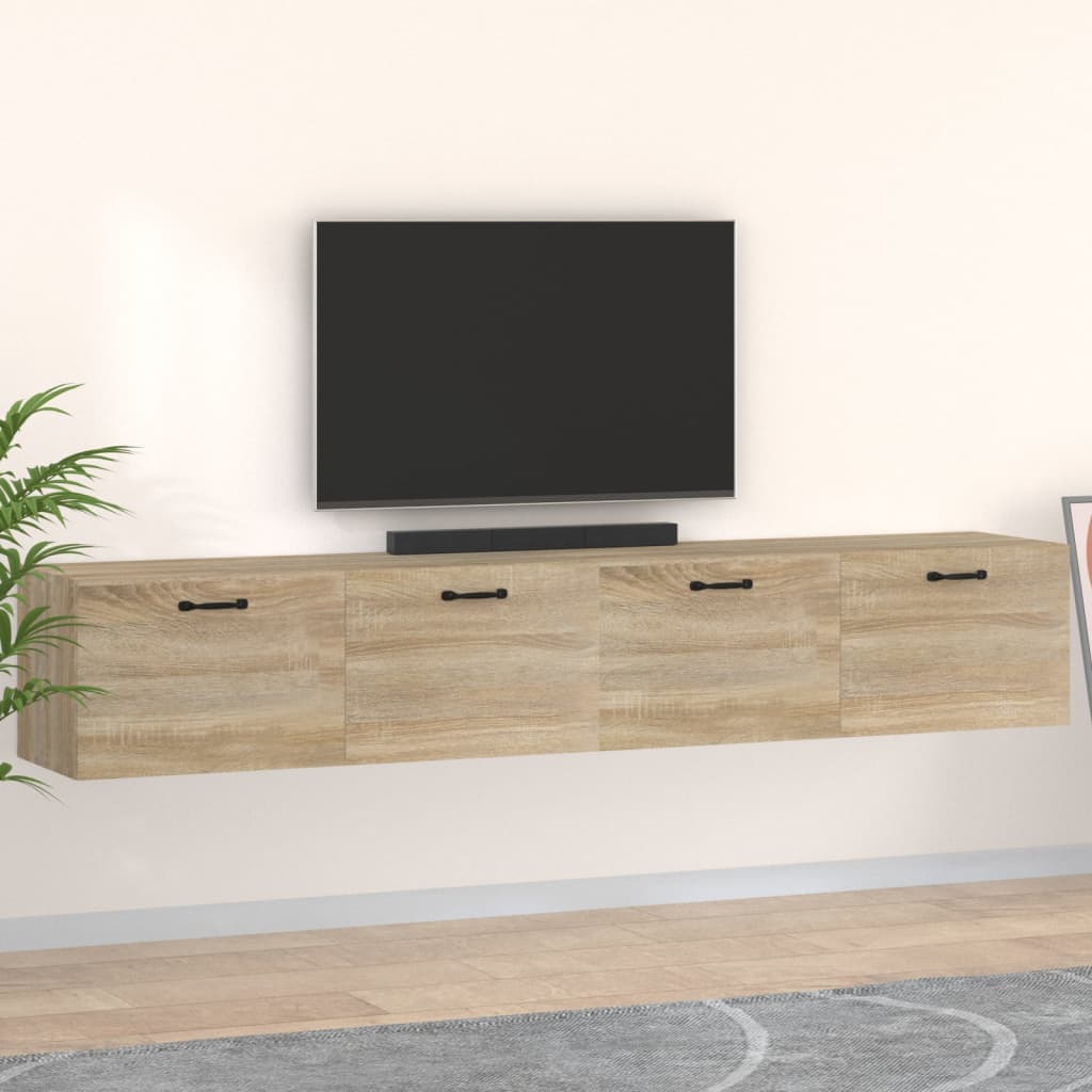 Zidni ormarići 2 kom boja hrasta sonome 100x36,5x35 cm drveni