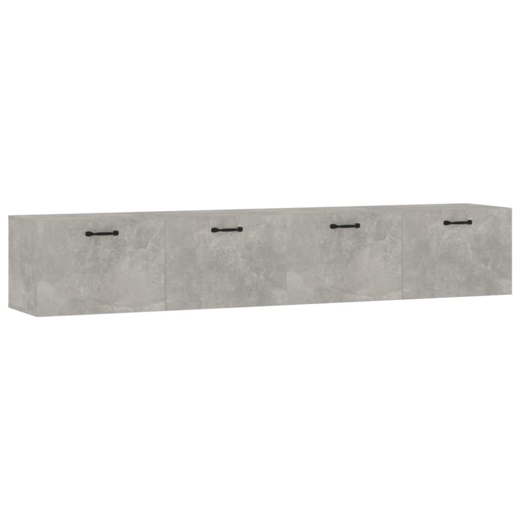 Zidni ormarići 2 kom boja siva betona 100x36,5x35 cm drveni