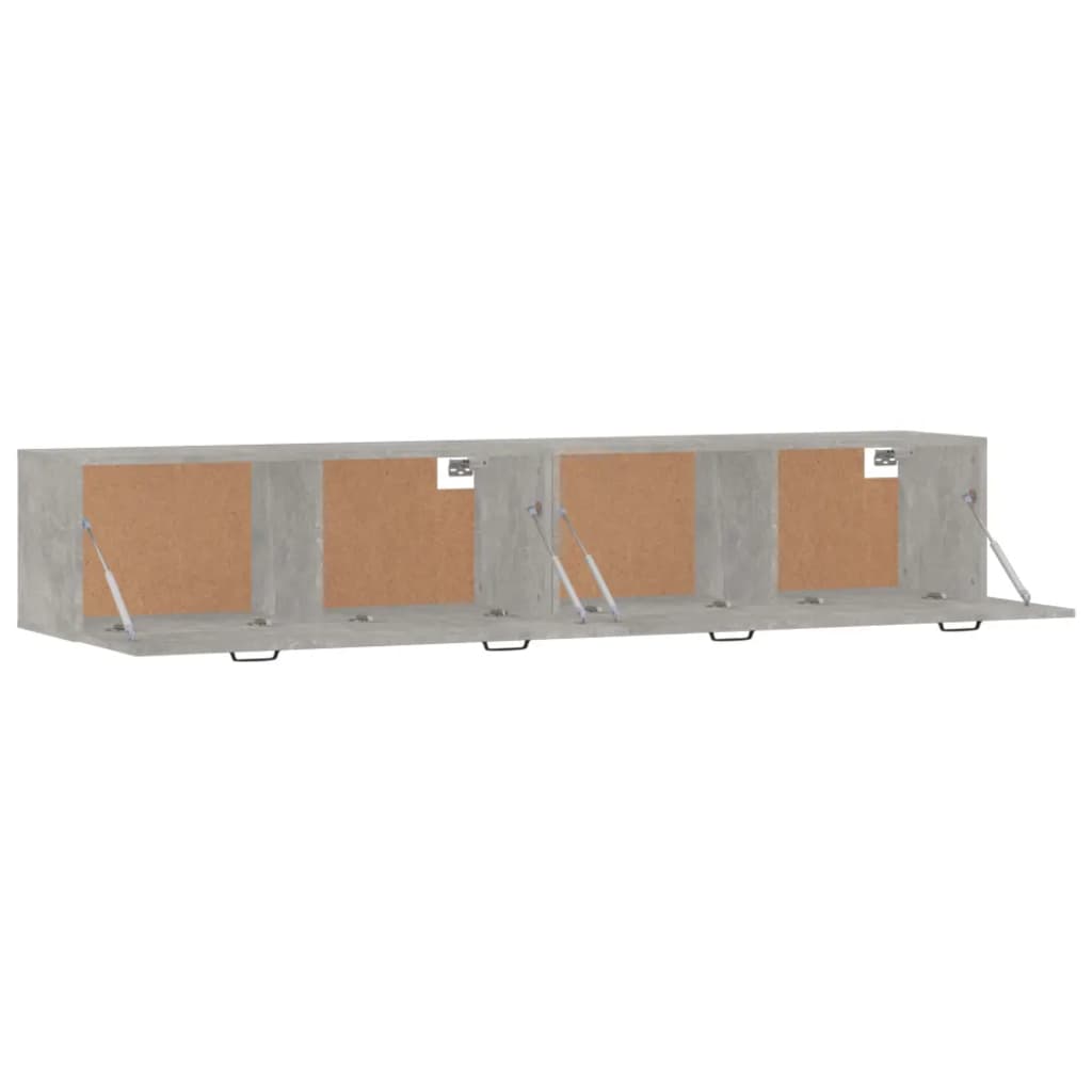 Zidni ormarići 2 kom boja siva betona 100x36,5x35 cm drveni