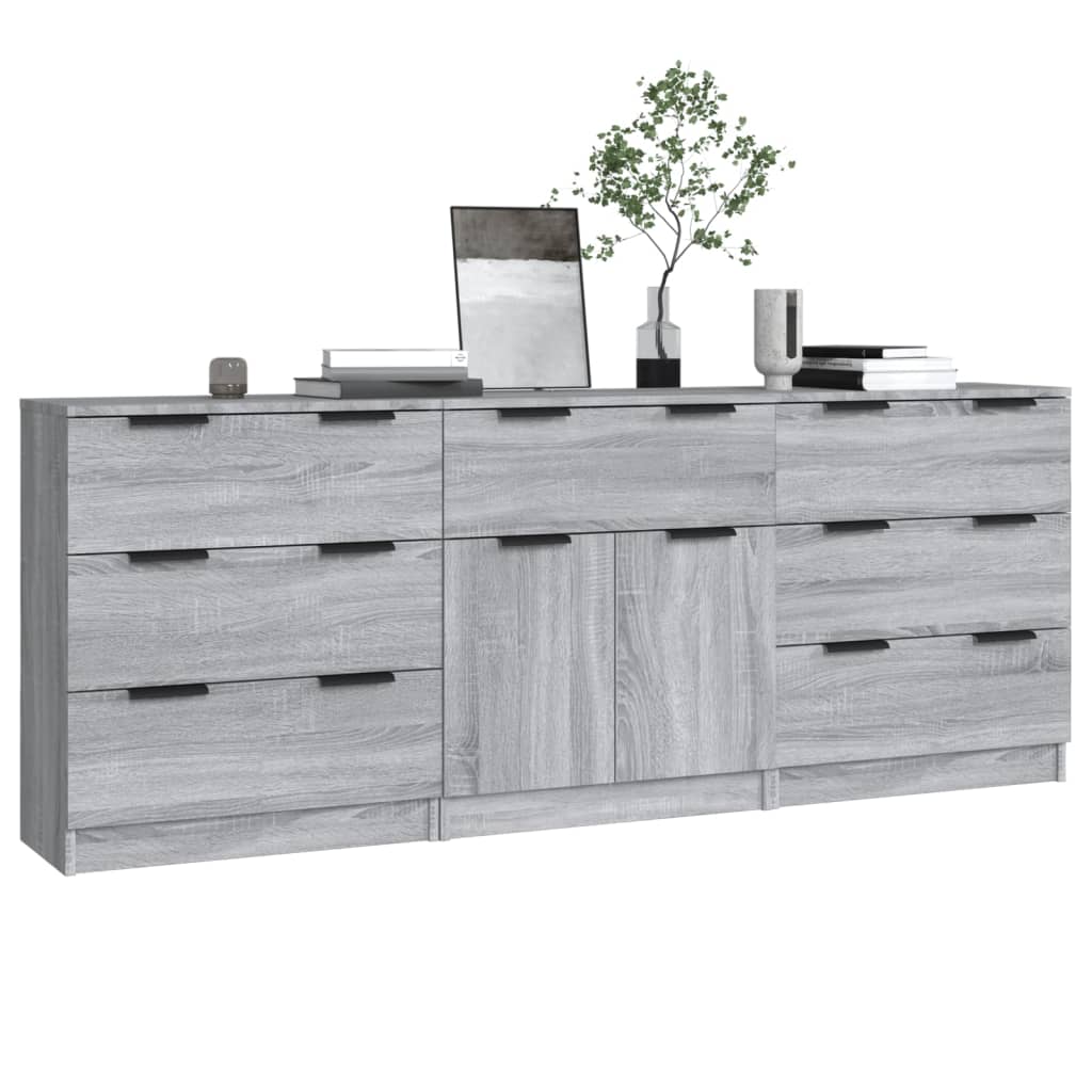 Kreveta 3 pcs 181 x 30 x 70 cm Konstruirano drvo