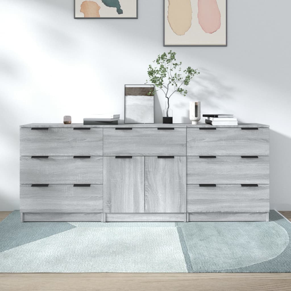 Kreveta 3 pcs 181 x 30 x 70 cm Konstruirano drvo