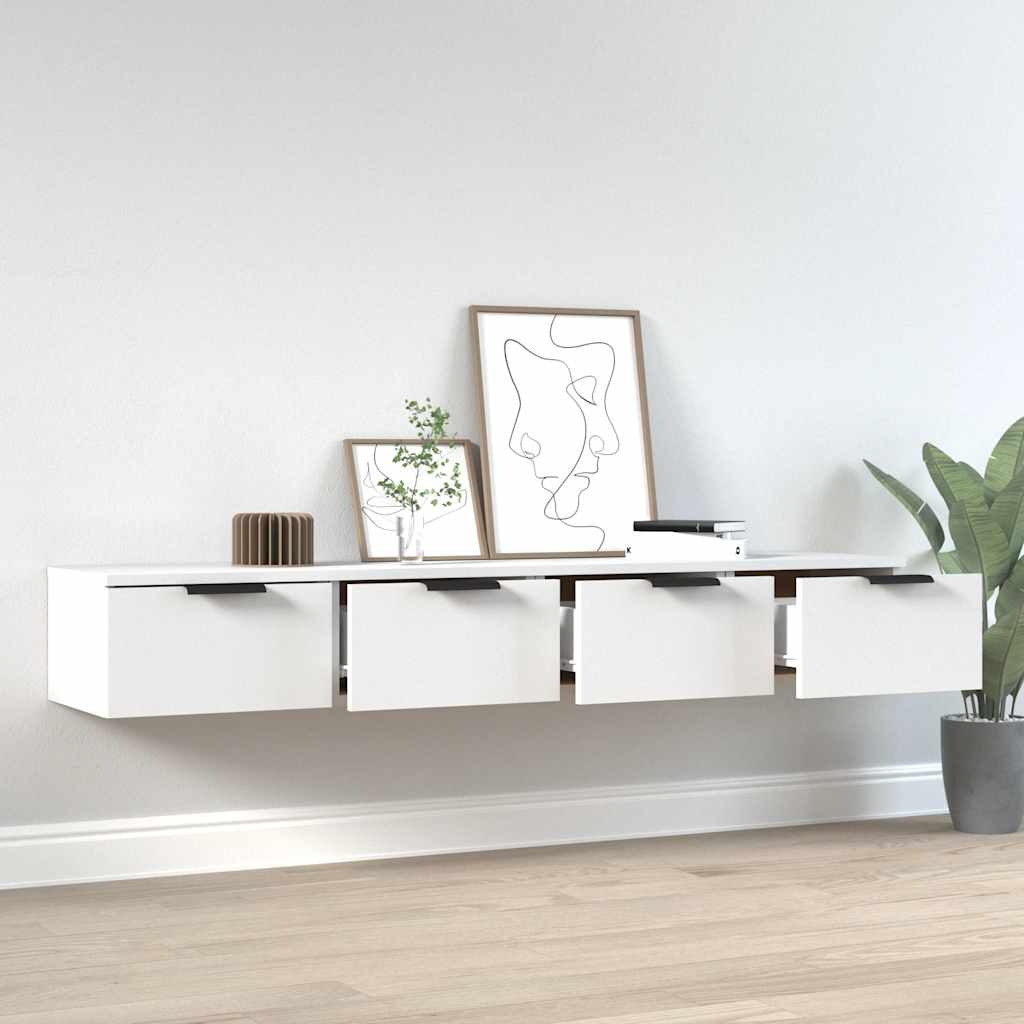 Zidni ormarići 2 kom bijeli 68 x 30 x 20 cm konstruirano drvo