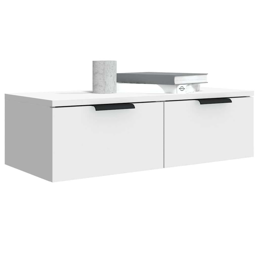 Zidni ormarići 2 kom bijeli 68 x 30 x 20 cm konstruirano drvo