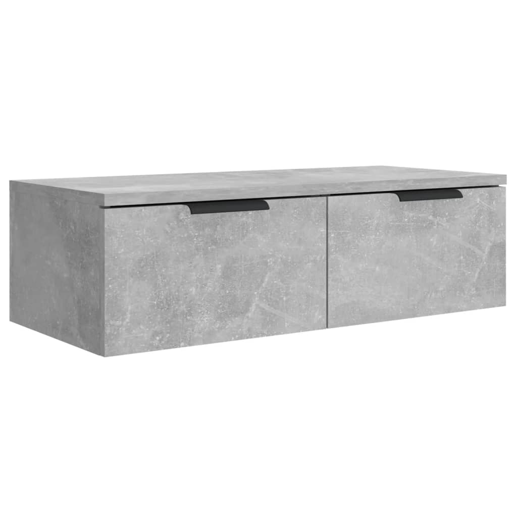 Zidni ormarići 2 kom boja siva betona 68x30x20 cm drveni