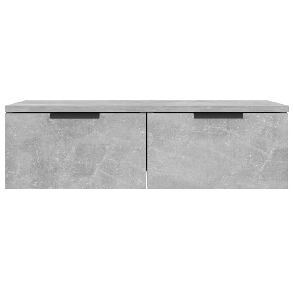 Zidni ormarići 2 kom boja siva betona 68x30x20 cm drveni