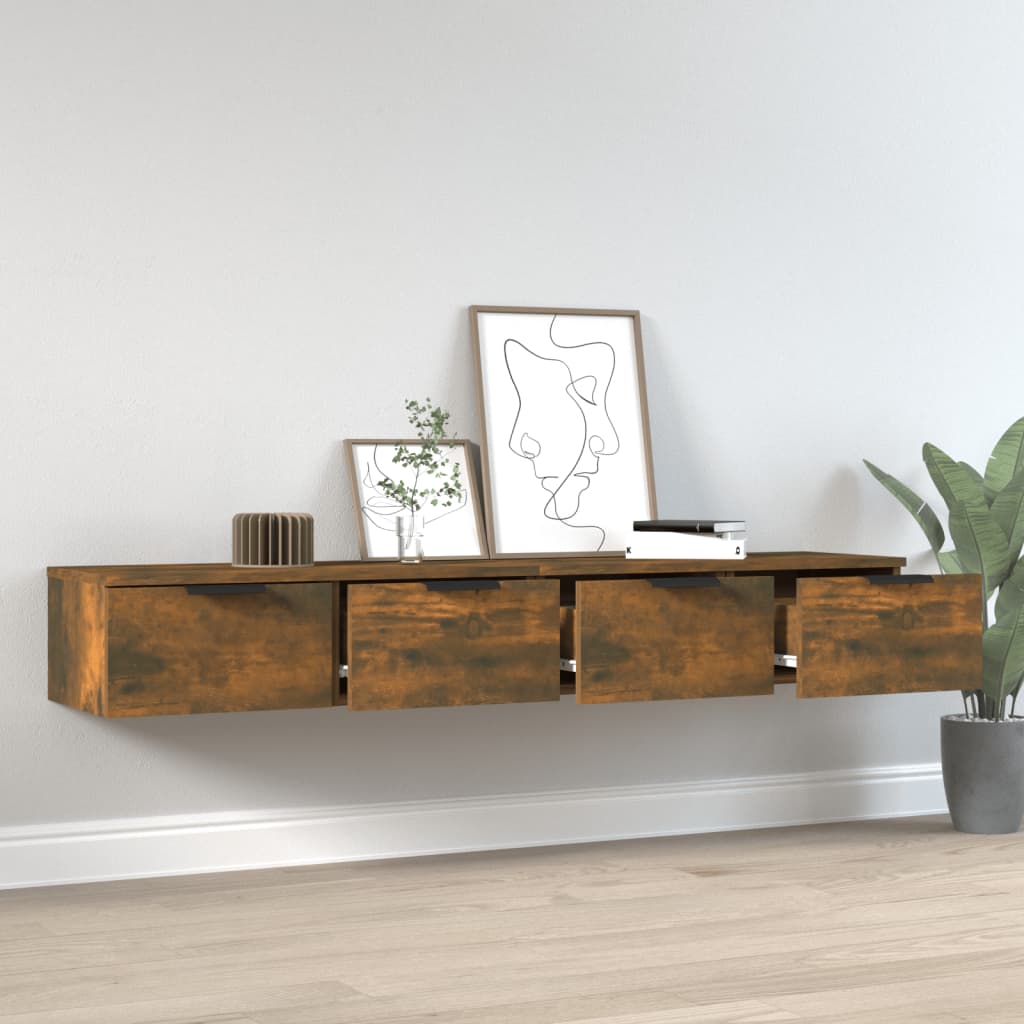 Zidni ormarići 2 kom boja hrasta 68x30x20 cm konstruirano drvo