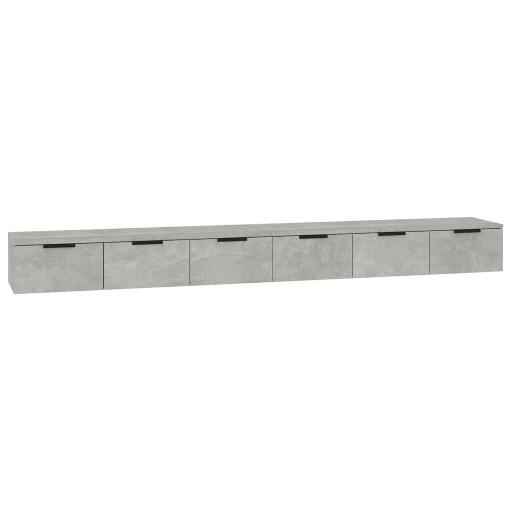 Zidni ormarići 2 kom boja siva betona 102x30x20 cm drveni