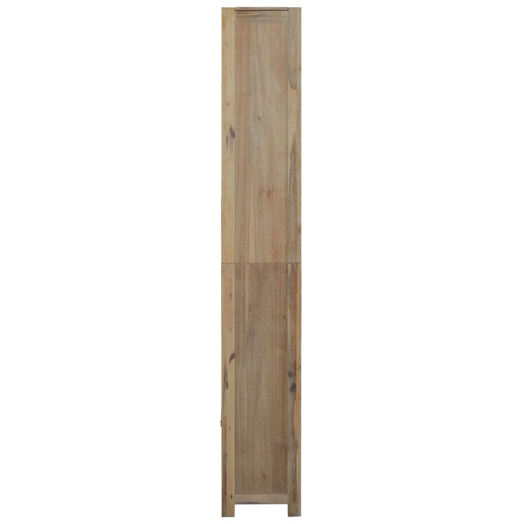 Polica za knjige sa 7 razina 80x30x200 cm masivno drvo bagrema