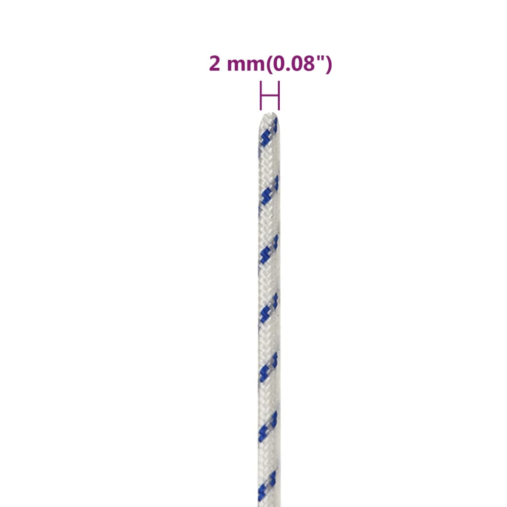 Brodski konop bijeli 2 mm 100 m od polipropilena