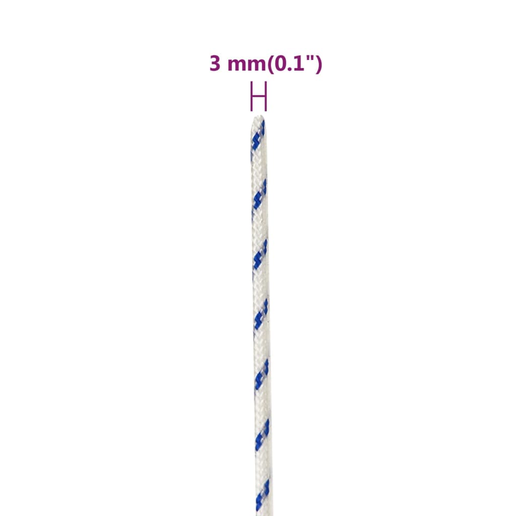 Brodski konop bijeli 3 mm 250 m od polipropilena