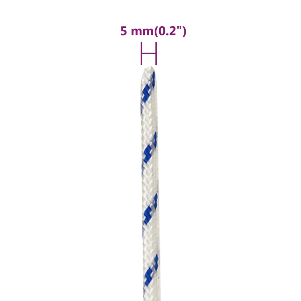Brodski konop bijeli 5 mm 50 m od polipropilena