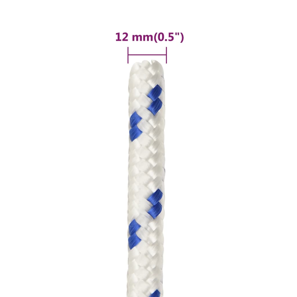 Brodski konop bijeli 12 mm 100 m od polipropilena