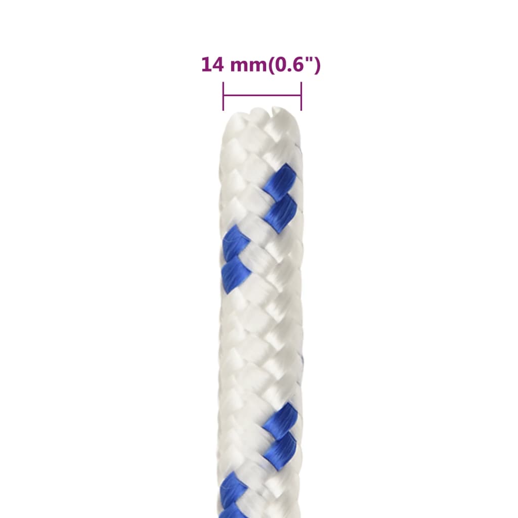 Brodski konop bijeli 14 mm 100 m od polipropilena