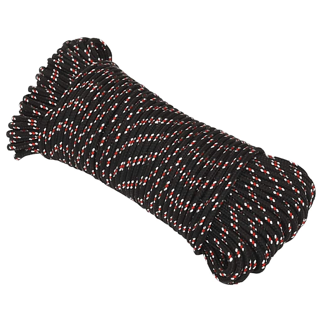 Brodski konop crni 3 mm 500 m od polipropilena