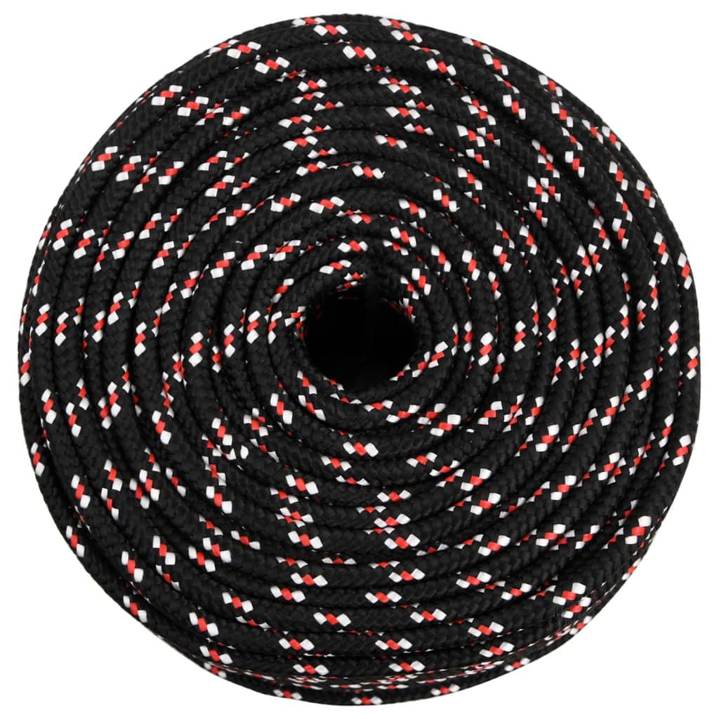 Brodski konop crni 6 mm 25 m od polipropilena