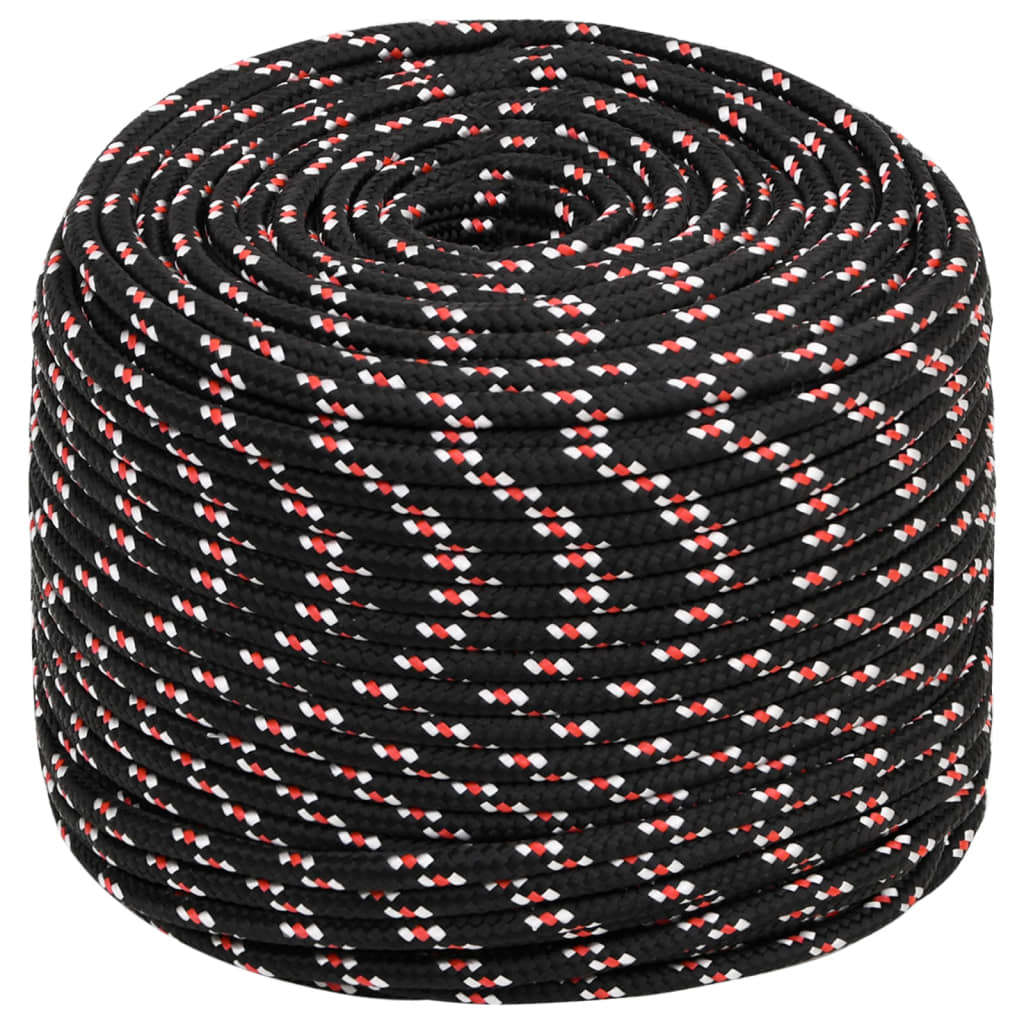 Brodski konop crni 6 mm 250 m od polipropilena