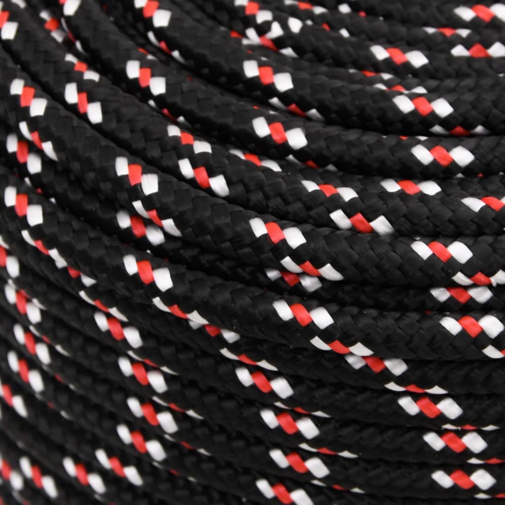Brodski konop crni 10 mm 25 m od polipropilena