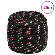 Brodski konop crni 16 mm 25 m od polipropilena