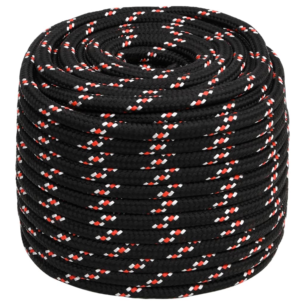 Brodski konop crni 16 mm 25 m od polipropilena