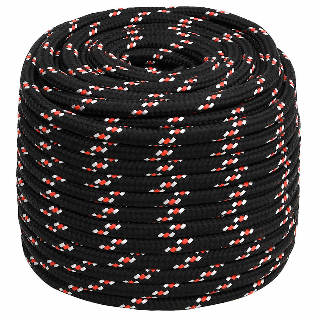 Brodski konop crni 16 mm 100 m od polipropilena