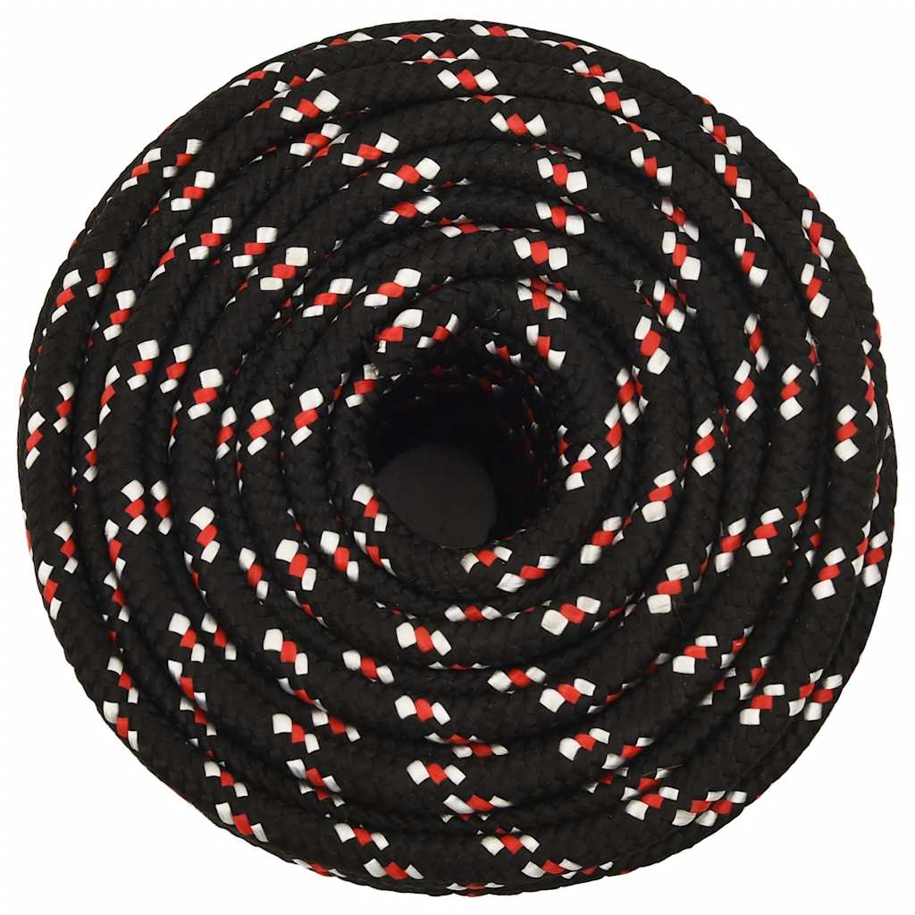 Brodski konop crni 16 mm 100 m od polipropilena