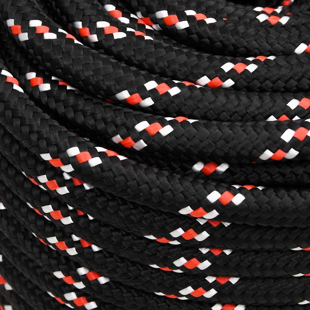 Brodski konop crni 16 mm 100 m od polipropilena